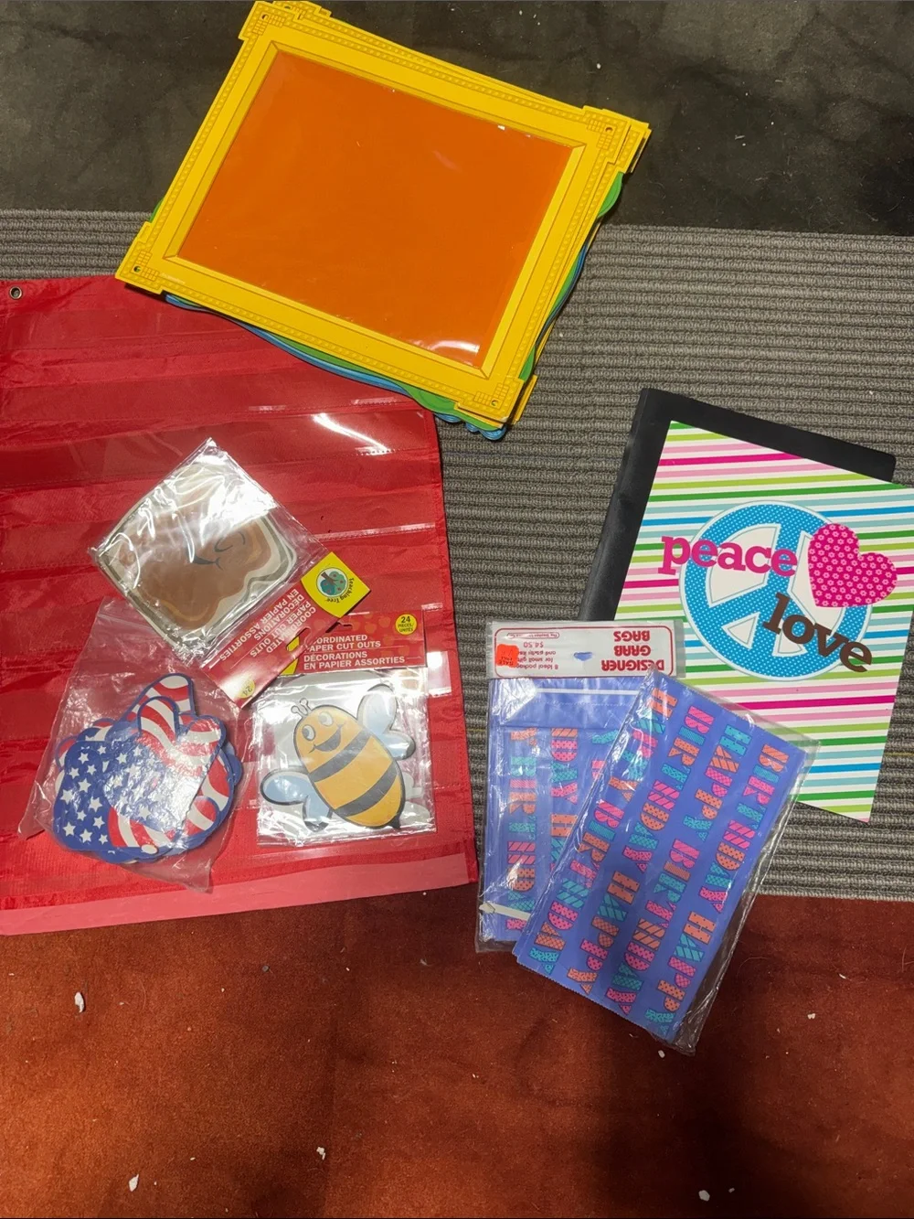 Teacher/ Kids Peace & Love fun pack  and Patch Pack - Multicolor
